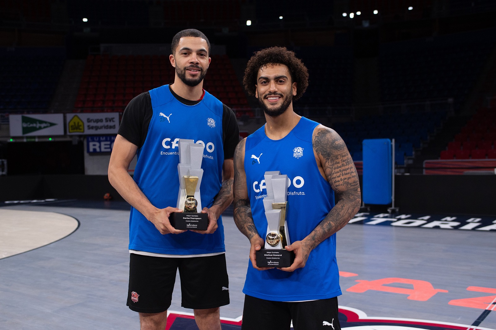 “Darius Thompson and Markus Howard chosen among the best five players of the 2022-23 season in the Endesa League for Saski Baskonia”